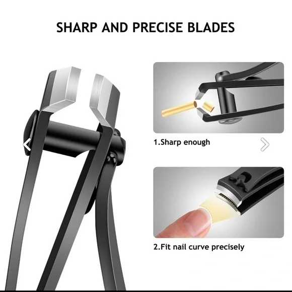 NEW - 3PCS stainless steel toenail clippers/Nail cutter/Nail file unisex set - Picture 3 of 7